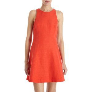 CLEARANCE! rag & bone Size 6 Adeline Sleeveless A-Line Dress Orange Red Classic